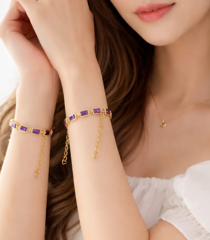 Amethyst Crystal Bracelet